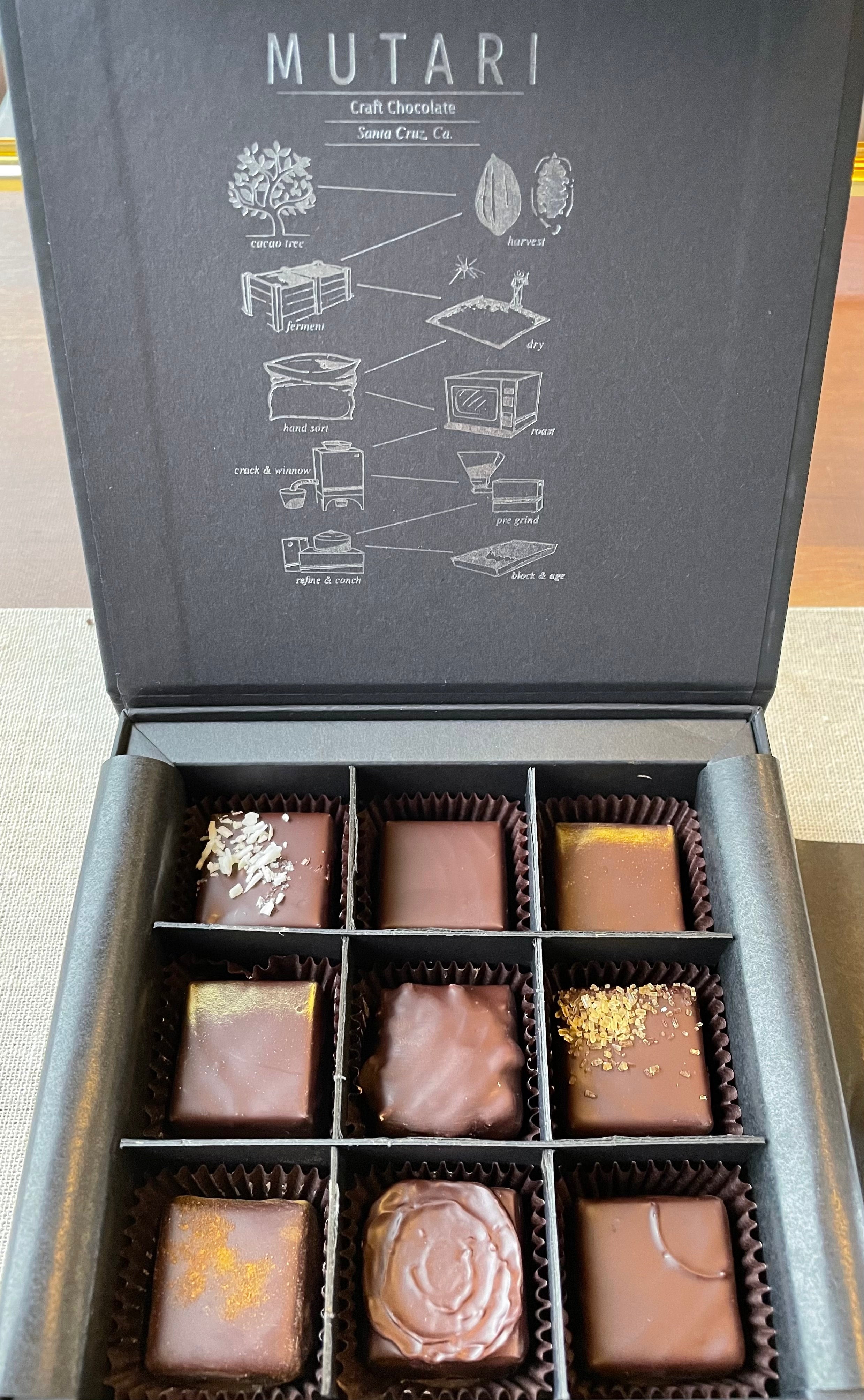 BOX OF 9 SOLD OUT Mutari Craft Chocolate